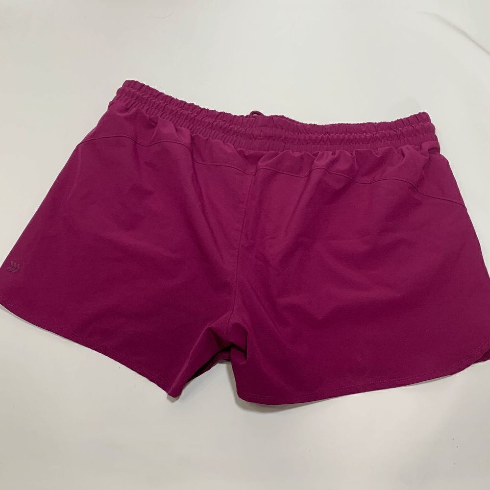 All In Motion Women's Active Shorts Running Workout Elastic Waist Maroon XXL - Picture 3 of 5